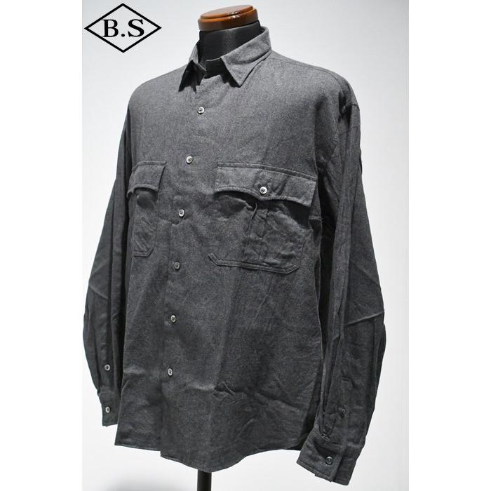 未使用品Porter Classic ロールアップ フランネルシャツ グレー M Porter Classic / ポータークラシック | ROLL UP FLANNEL SHIRT