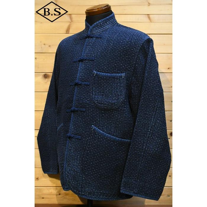 【sale20％OFF】ポータークラシック PORTER CLASSIC アウター PC-059-2603-0040 NEW SASHIKO CHINESE JACKET BLUEの画像