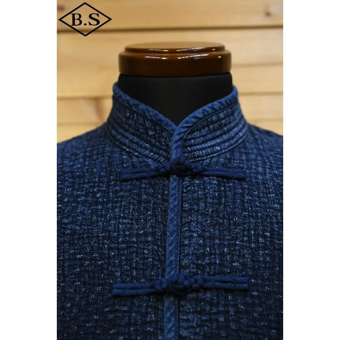 【sale20％OFF】ポータークラシック PORTER CLASSIC アウター PC-059-2603-0040 NEW SASHIKO CHINESE JACKET BLUEの画像