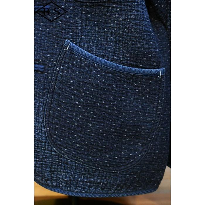 【sale20％OFF】ポータークラシック PORTER CLASSIC アウター PC-059-2603-0040 NEW SASHIKO CHINESE JACKET BLUEの画像