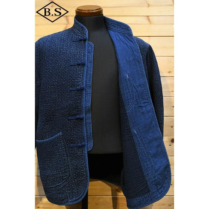 【sale20％OFF】ポータークラシック PORTER CLASSIC アウター PC-059-2603-0040 NEW SASHIKO CHINESE JACKET BLUEの画像
