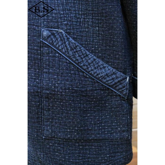 【sale20％OFF】ポータークラシック PORTER CLASSIC アウター PC-059-2605-0040 NEW SASHIKO PAJAMA CARDIGAN BLUEの画像