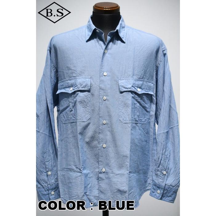 PORTER CLASSIC（ポータークラシック） 長袖シャツ ROLL UP CHAMBRAY