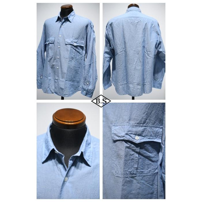 PORTER CLASSIC（ポータークラシック） 長袖シャツ ROLL UP CHAMBRAY