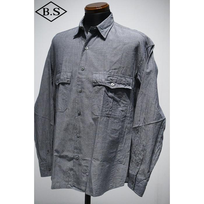 PORTER CLASSIC（ポータークラシック） 長袖シャツ ROLL UP CHAMBRAY