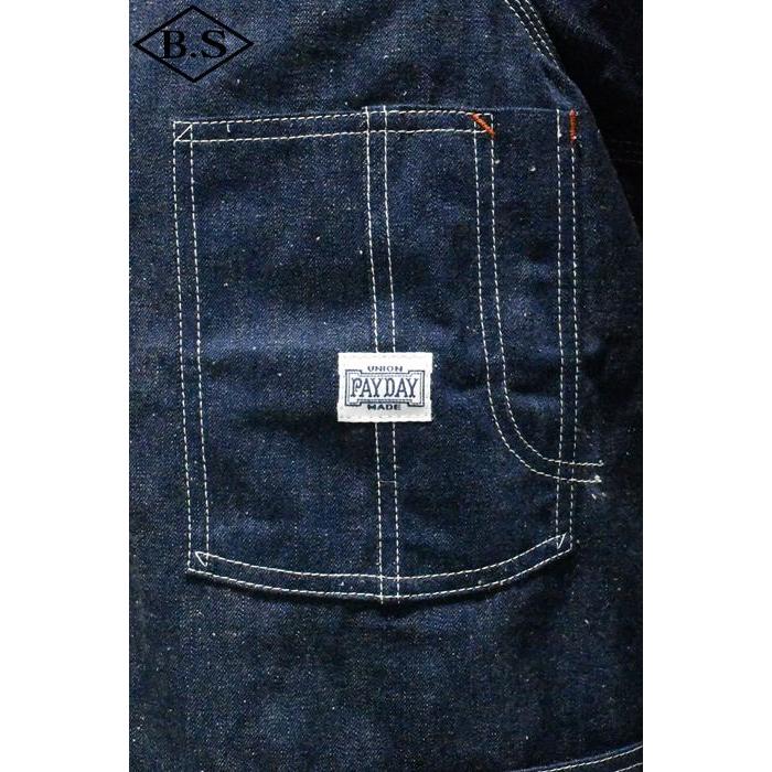ペイデイ PAYDAY アウター PD28-CA-5  30' CHINSTRAP COVERALLノンウォッシュ INDIGOの画像