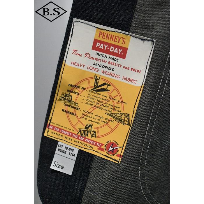 ペイデイ PAYDAY アウター PD36-CA-6 50' PENNEY'S MODEL COVERALL ノンウォッシュ INDIGOの画像