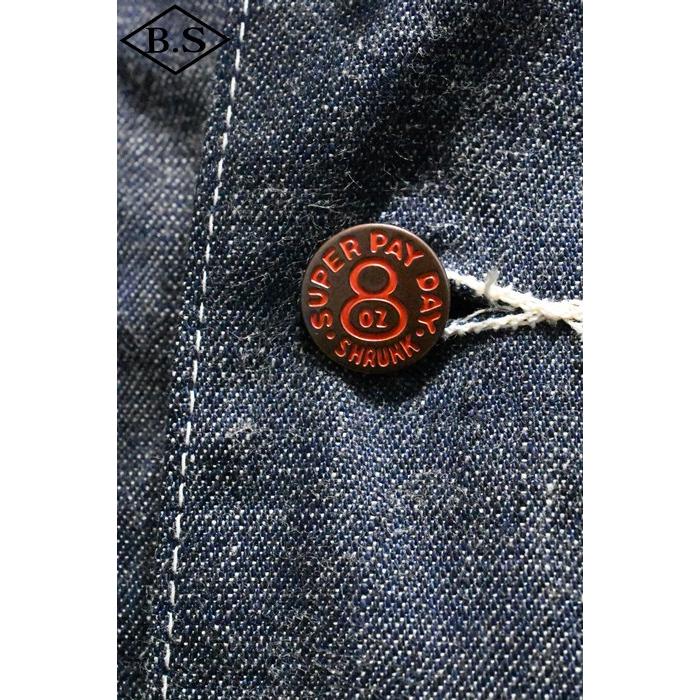 ペイデイ PAYDAY アウター PD37-CA-6 SUPER PAYDAY special products 30' CHINSTRAP COVERALL / INDIGO RIGIDの画像