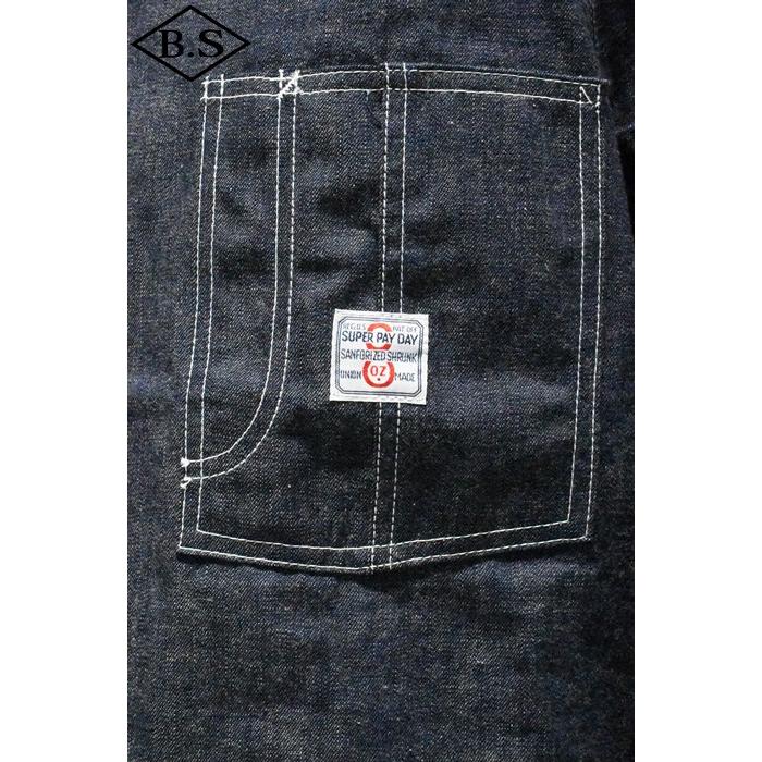 ペイデイ PAYDAY アウター PD37-CA-6 SUPER PAYDAY special products 30' CHINSTRAP COVERALL / INDIGO RIGIDの画像