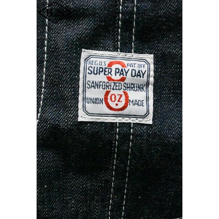 ペイデイ PAYDAY アウター PD37-CA-6 SUPER PAYDAY special products 30' CHINSTRAP COVERALL / INDIGO RIGIDの画像