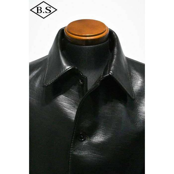 プリクエル PREQUEL レザージャケット J1001 Single Breasted Car Coat