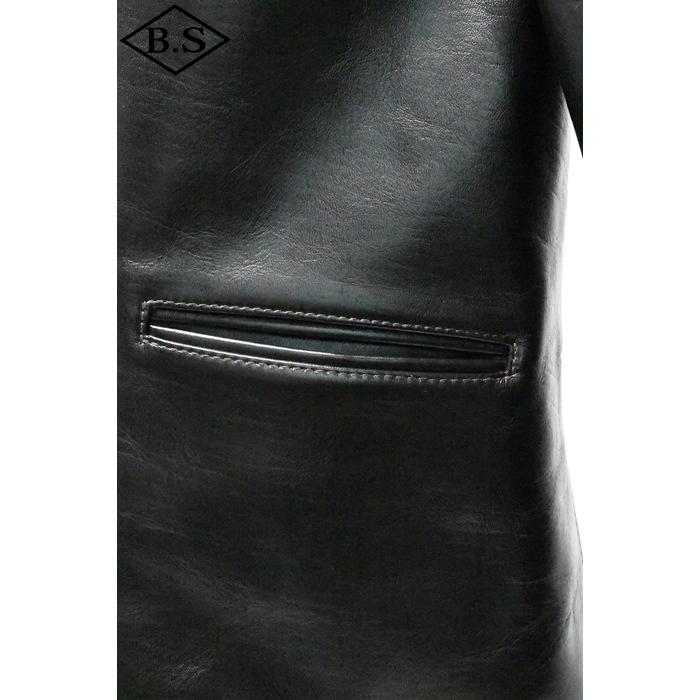 プリクエル PREQUEL レザージャケット J1001 Single Breasted Car Coat