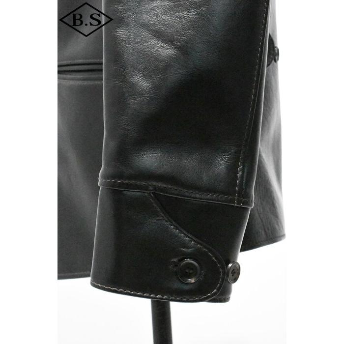 プリクエル PREQUEL レザージャケット J1001 Single Breasted Car Coat