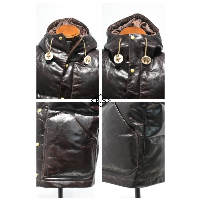 レインボーカントリー RAINBOW COUNTRY レザーダウンジャケット RCL