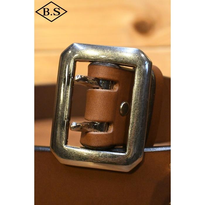 レインボーカントリー ベルト RAINBOW COUNTRY RCL-60001 LEATHER BELT ダブルピンベルト RED BROWN レッドブラウン | レインボーカントリー | 01