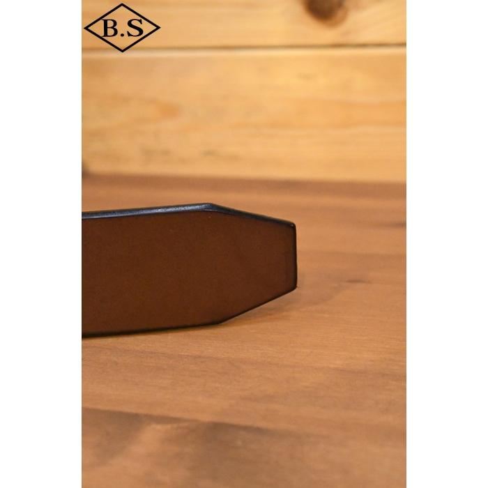 レインボーカントリー ベルト RAINBOW COUNTRY RCL-60001 LEATHER BELT ダブルピンベルト RED BROWN レッドブラウン | レインボーカントリー | 07