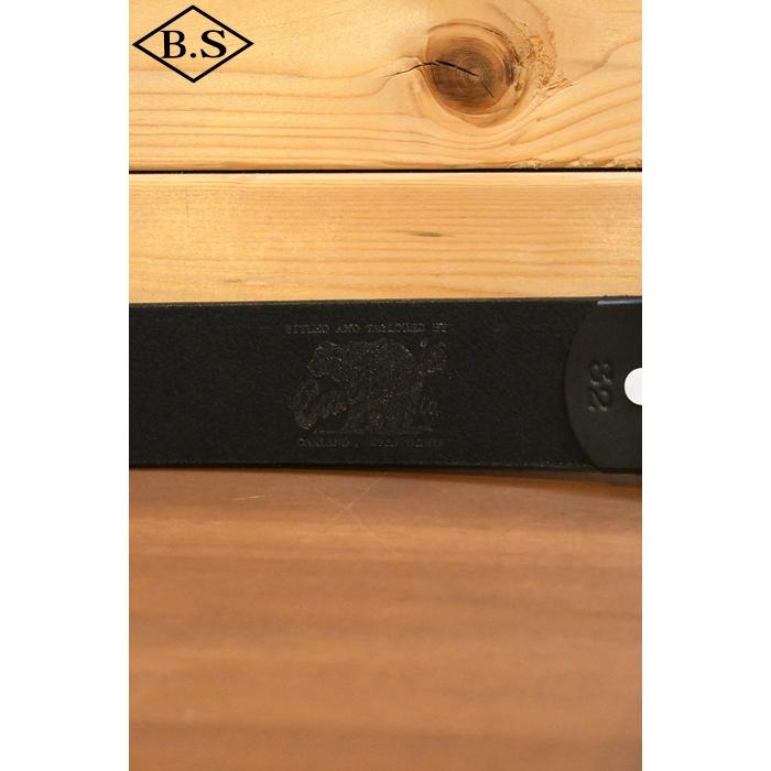 レインボーカントリー ベルト RAINBOW COUNTRY RCL-60001 LEATHER BELT ダブルピンベルト BLACk | レインボーカントリー | 06