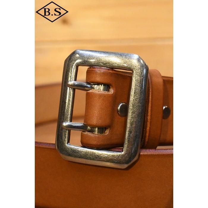 レインボーカントリー ベルト RAINBOW COUNTRY RCL-60001 LEATHER BELT ダブルピンベルト TAN | レインボーカントリー | 01