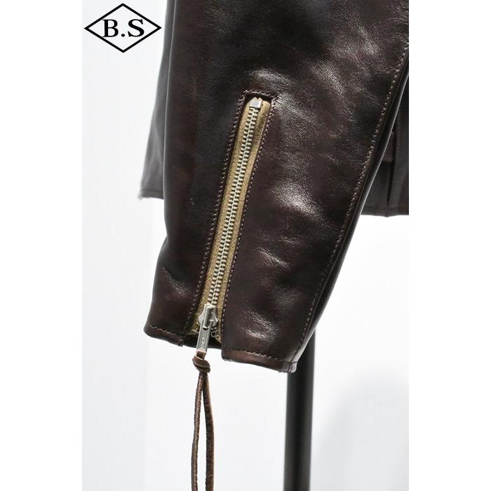 レインボーカントリー RAINBOW COUNTRY レザージャケット RCL-10029 Horsehide Racing Jacket "SPEEDSTER" スピードスター 大きいサイズ | レインボーカントリー | 09