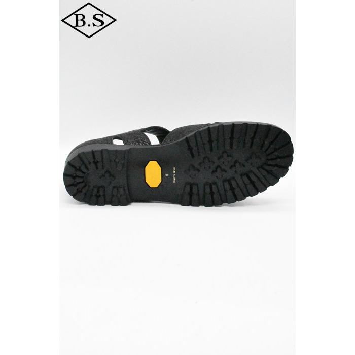 ブラザーブリッジ BROTHER BRIDGE サンダル R011 HEMINGWAY (ヘミングウェイ) CHACOAL BLK/SHARK SKINの画像