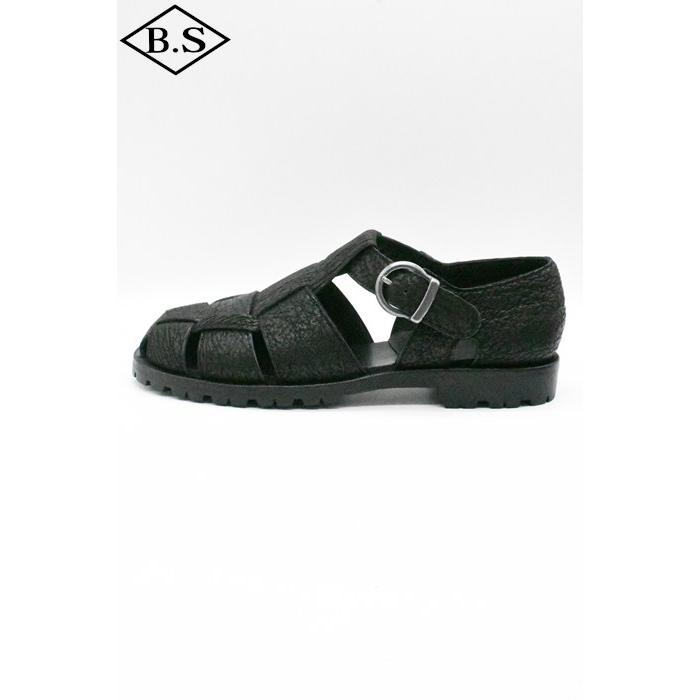 ブラザーブリッジ BROTHER BRIDGE サンダル R011 HEMINGWAY (ヘミングウェイ) CHACOAL BLK/SHARK SKINの画像