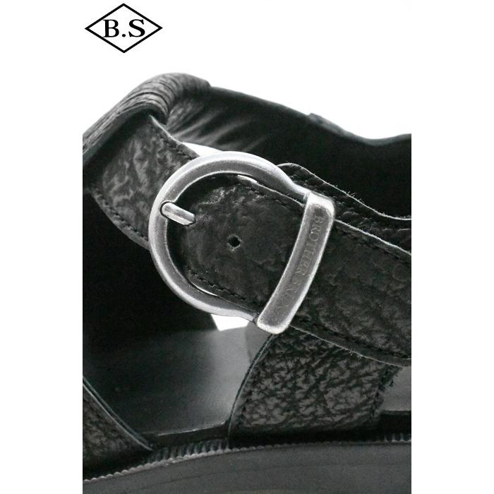 ブラザーブリッジ BROTHER BRIDGE サンダル R011 HEMINGWAY (ヘミングウェイ) CHACOAL BLK/SHARK SKINの画像