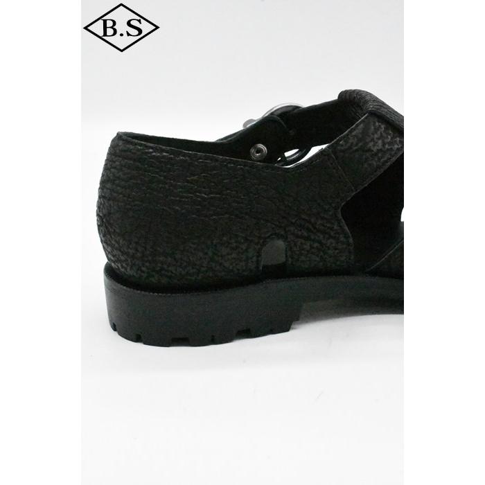 ブラザーブリッジ BROTHER BRIDGE サンダル R011 HEMINGWAY (ヘミングウェイ) CHACOAL BLK/SHARK SKINの画像
