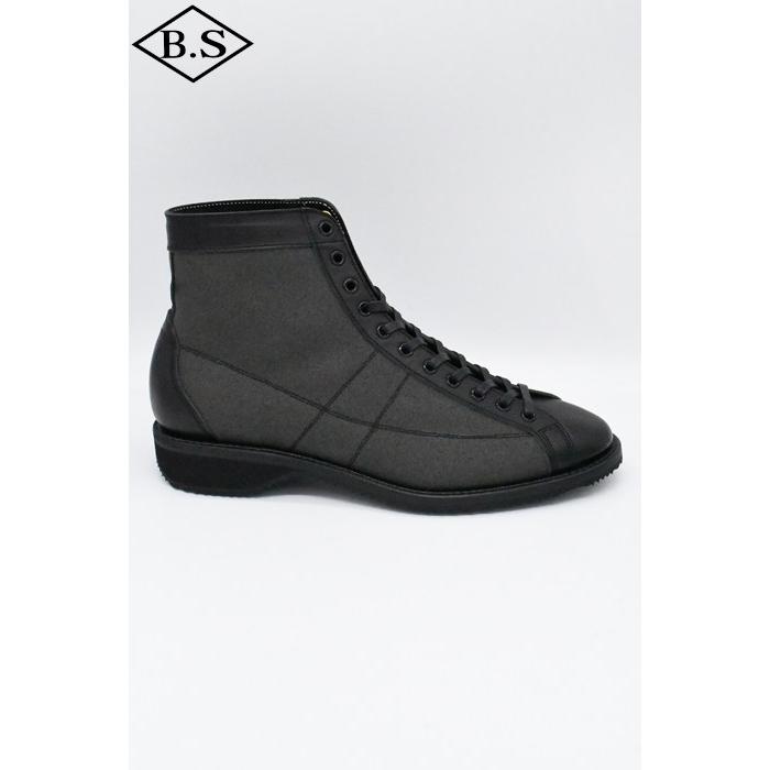 ブラザーブリッジ BROTHER BRIDGE ブーツ S009 HENRY ヘンリー D.GREY CANVAS VACHETTA BLKの画像
