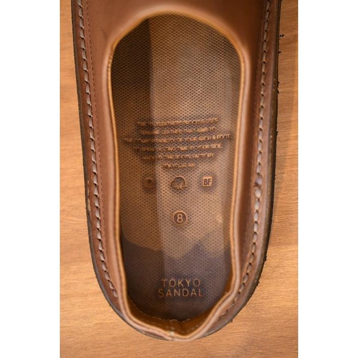 東京サンダル サンダル TOKYO SANDALS TS-C16 ASAGUTSU SLIP-ON BROWN 