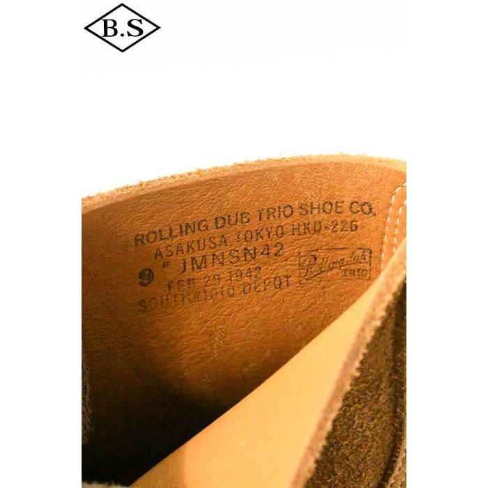ローリングダブトリオ Rolling dub trio ブーツ RDT-M11 M42.5 (Beige Wax Suede)の画像