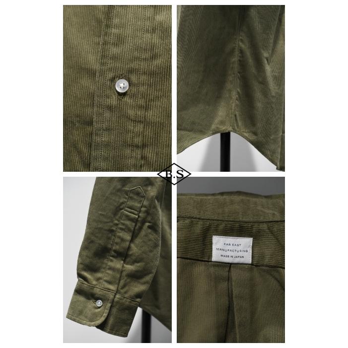 FAR EAST MANUFACTURINGオリーブ 新品同様　resolute RESOLUTE（リゾルト） FAR EAST MANUFACTURING シャツ