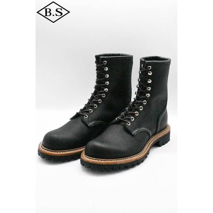 レッドウィング REDWING ブーツ NO.4501 8-inch Logger (Non-Steel Toe) 8インチ ロガー (ノン・スティールトゥ) BLACKの画像