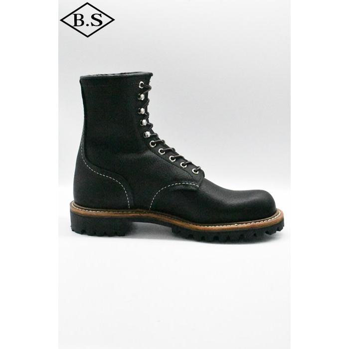 レッドウィング REDWING ブーツ NO.4501 8-inch Logger (Non-Steel Toe) 8インチ ロガー (ノン・スティールトゥ) BLACKの画像