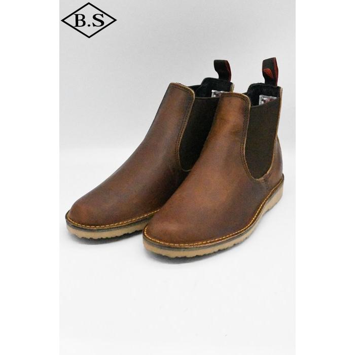 レッドウィング REDWING ブーツ NO.3128  Weekender Chelsea ウィークエンダー チェルシー カッパー ラフ＆タフの画像