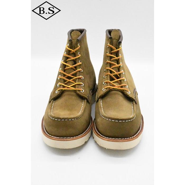 レッドウィング ブーツ RED WING No.8881 6-inch Classic Moc オリーブ「モハヴェ」ラフアウトの画像