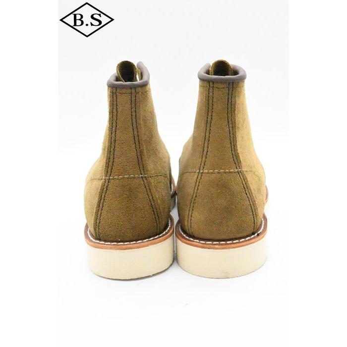 レッドウィング ブーツ RED WING No.8881 6-inch Classic Moc オリーブ「モハヴェ」ラフアウトの画像