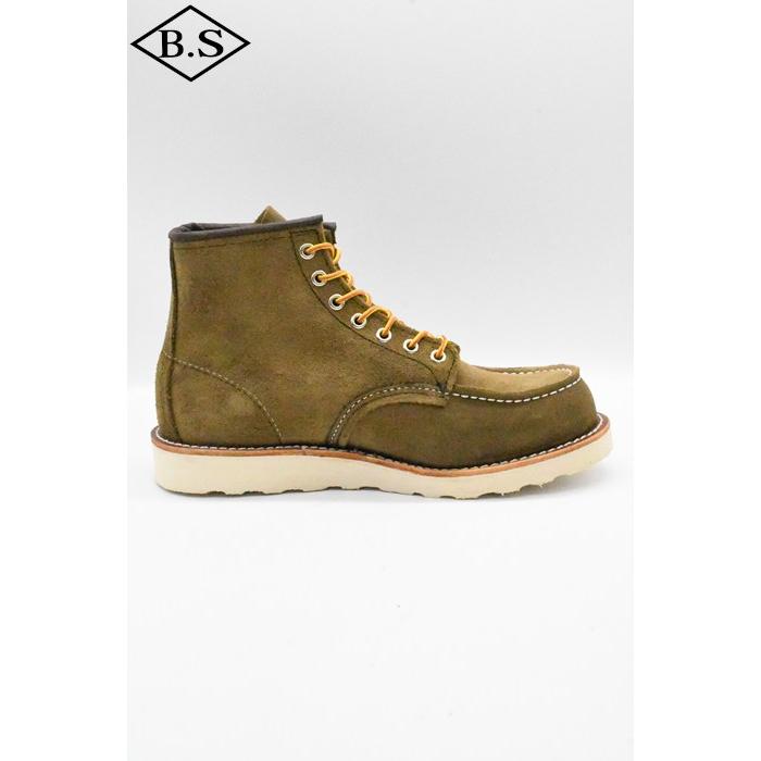 レッドウィング ブーツ RED WING No.8881 6-inch Classic Moc オリーブ「モハヴェ」ラフアウトの画像