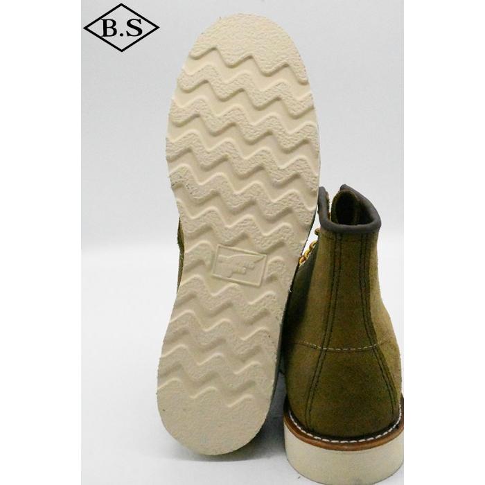 レッドウィング ブーツ RED WING No.8881 6-inch Classic Moc オリーブ「モハヴェ」ラフアウトの画像