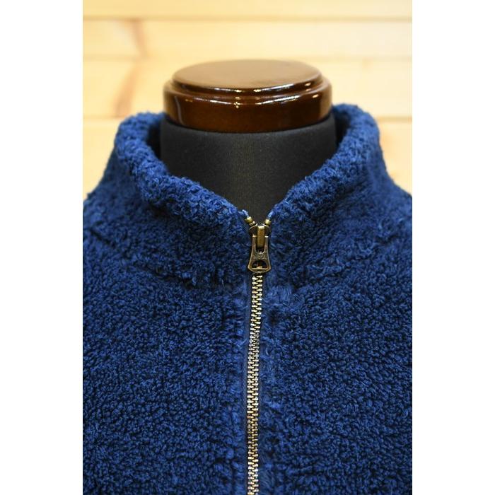 スチュディオダルチザン アウター STUDIO D’ARTISAN 8017 コットンフリース ボアジャケット INDIGO FLEECE BOA JACKET 