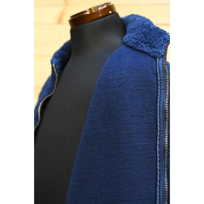 スチュディオダルチザン アウター STUDIO D’ARTISAN 8017 コットンフリース ボアジャケット INDIGO FLEECE BOA JACKET 