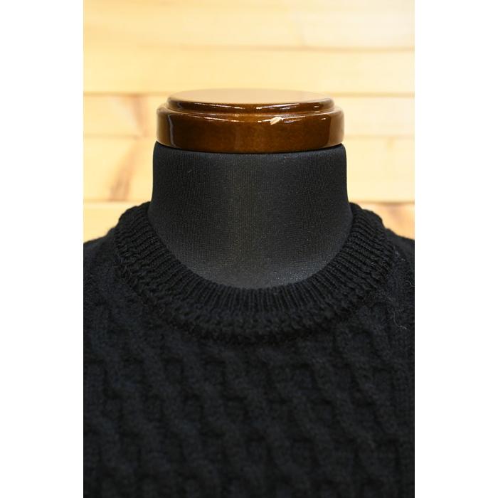 ORGUEIL オルゲイユ ベスト OR-4247 Cable Knit Gilet Black