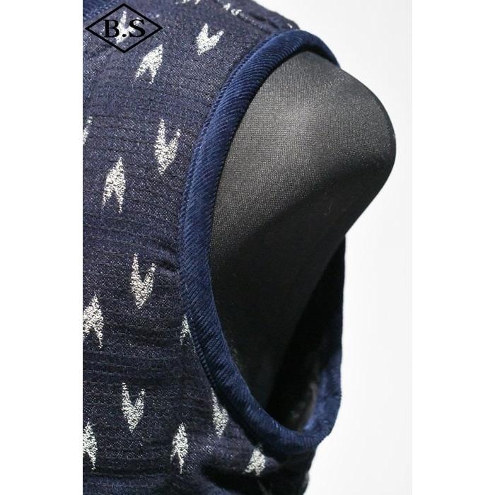 ダルチザン ステュディオ・ダ・ルチザン STUDIO D'ARTISAN 矢絣 インディゴ 刺し子 中綿 ベスト 4598 STUDIO D'ARTISAN（ステュディオ・ダ・ルチザン） STUDIO D'ARTISAN