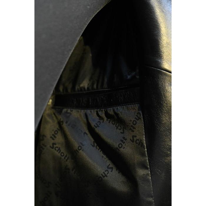 ショット  schott レザージャケット 7823950077 NEW DOUBLE BREAST RIDERSダブル ブレスト ライダース ブラックの画像
