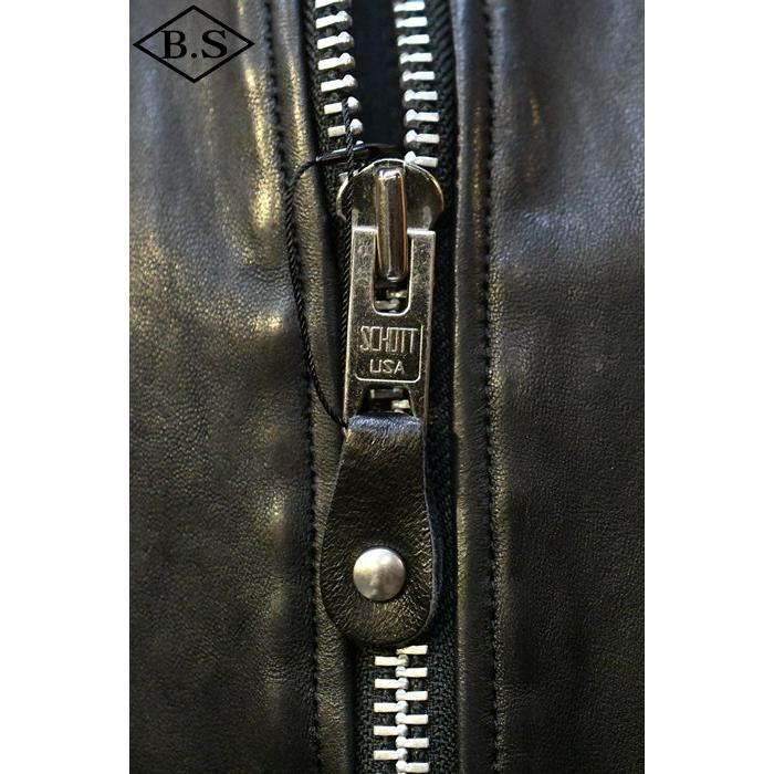 【WOMENS】ショット schott レザージャケット Women's BOWERY JACKET/バワリージャケット ブラックの画像