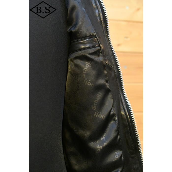 【WOMENS】ショット schott レザージャケット Women's BOWERY JACKET/バワリージャケット ブラックの画像