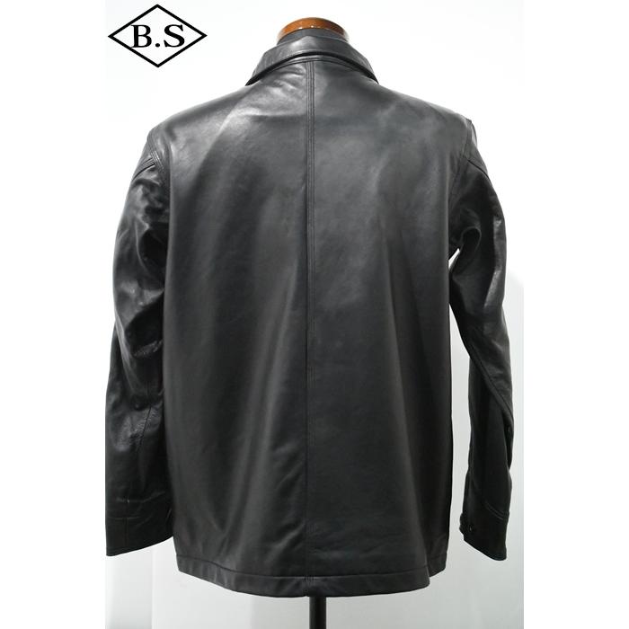 ショット  schott レザージャケット 7823950079 LAMB LEATHER COVERALL JACKET ラムレザー カバーオール ジャケット ブラックの画像