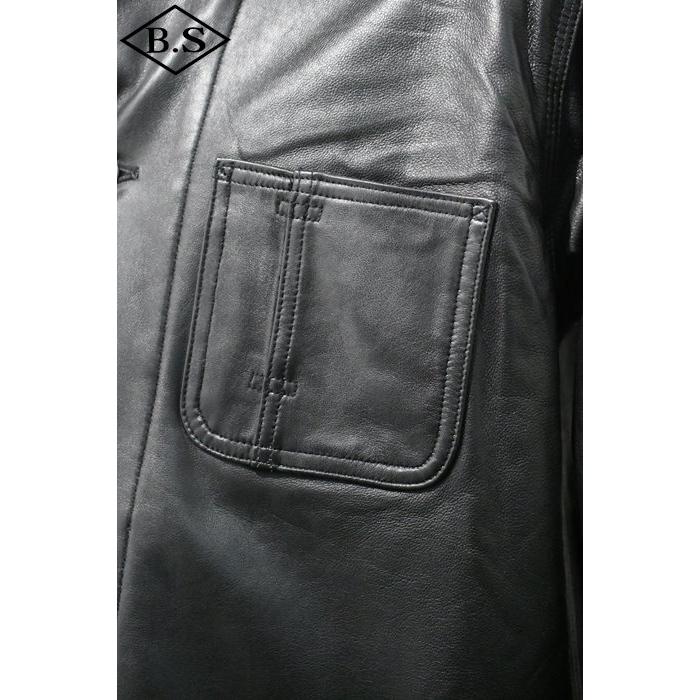 ショット  schott レザージャケット 7823950079 LAMB LEATHER COVERALL JACKET ラムレザー カバーオール ジャケット ブラックの画像