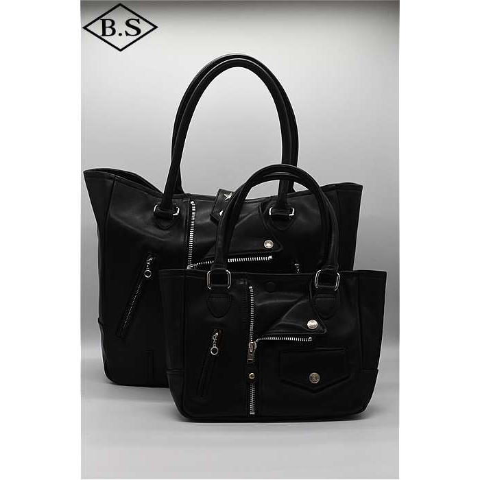 ショット schott バッグ 7824976008 RIDERS TOTE BAG/ライダース トートバッグ ブラックの画像
