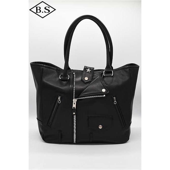 ショット schott バッグ 7824976008 RIDERS TOTE BAG/ライダース トートバッグ ブラックの画像