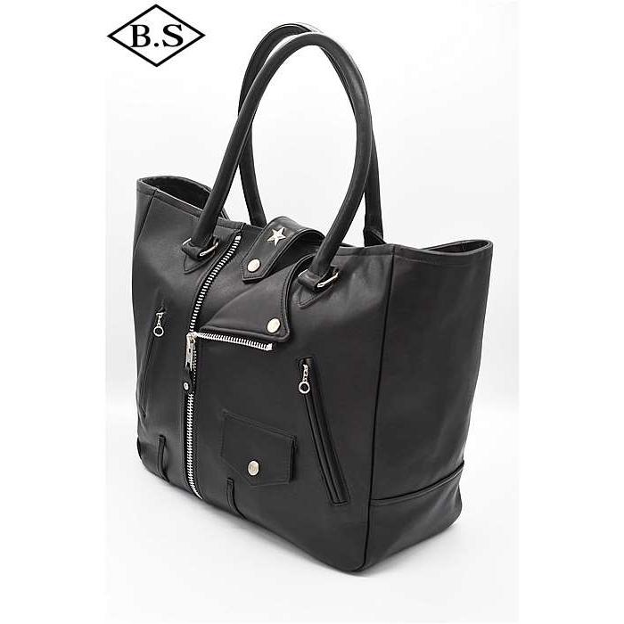 ショット schott バッグ 7824976008 RIDERS TOTE BAG/ライダース トートバッグ ブラックの画像